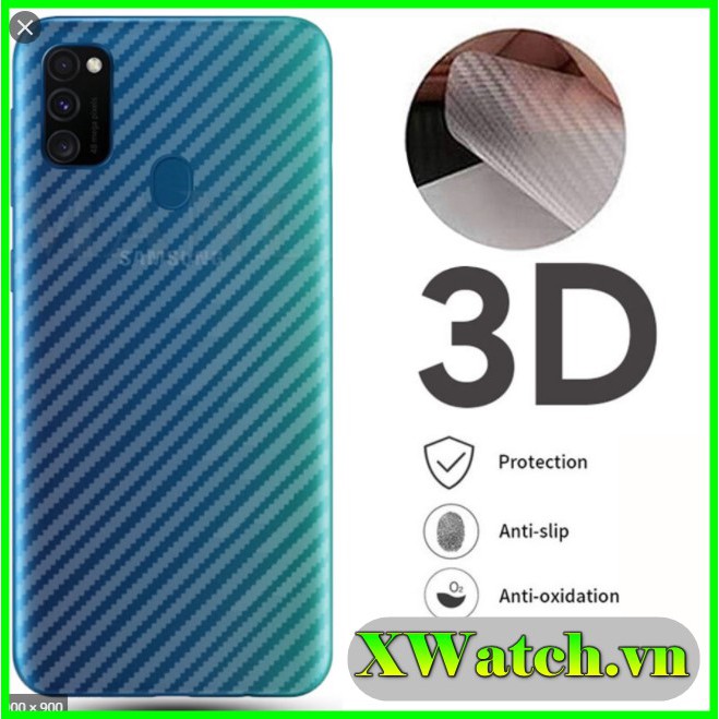 Miếng Dán Carbon mặt lưng Samsung Galaxy A7 A8 A9 A30 A10 A20 A50 A7/ A8 / A9 2018 A13 A23 S21 FE S21 plus A03