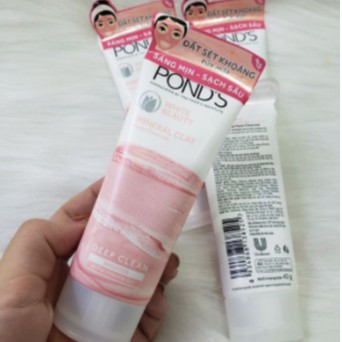 (40g) Sữa Rửa Mặt Pond's Đất Sét Khoáng Sạch Sâu Sáng Mịn