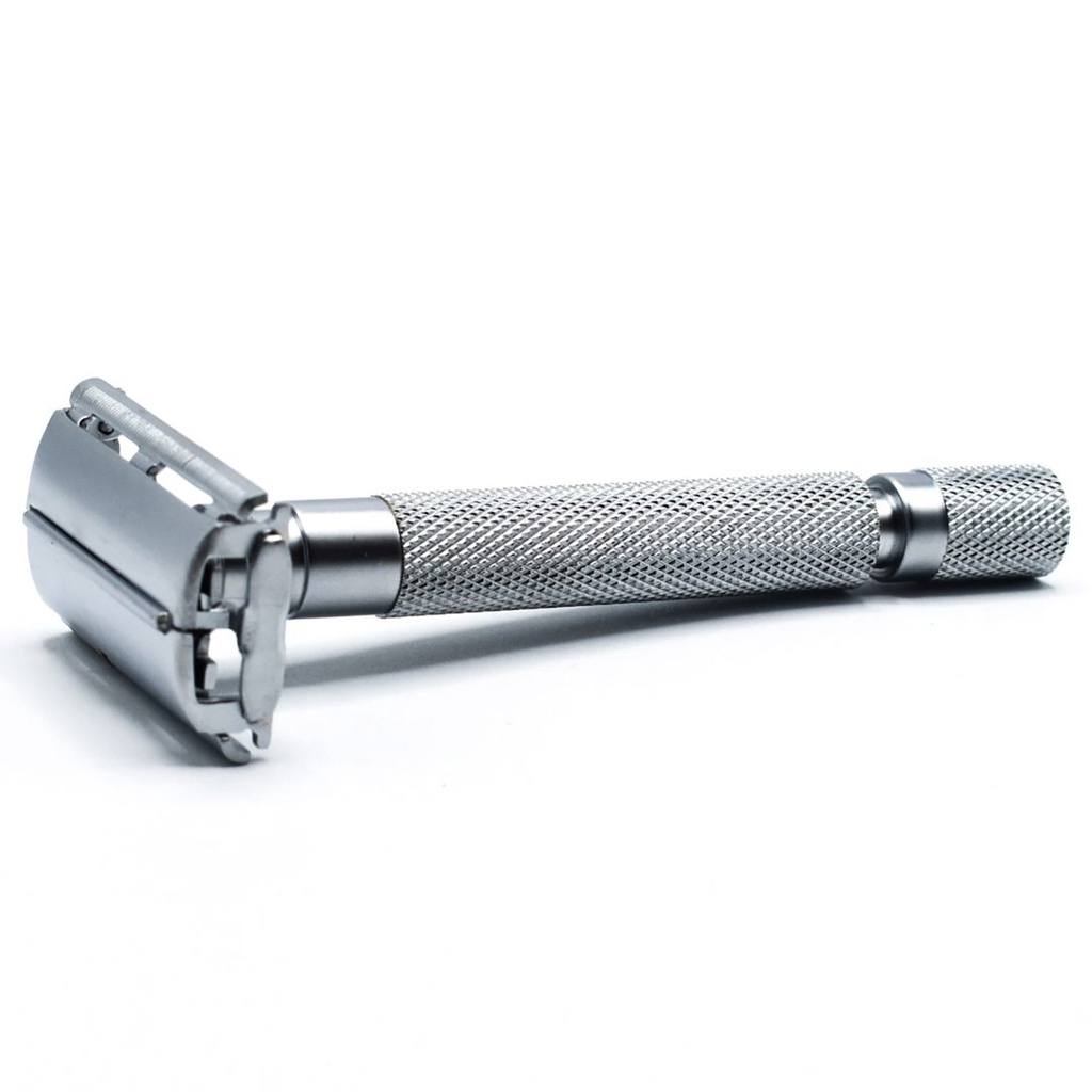 Dao Cạo Râu Parker 74R Safety Razor Butterfly Open - Satin Chrome