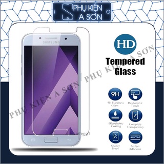 Kính cường lực  2.5D Trong Samsung J200,J2pro,J2prime,J330, J4,J510,J6,J6plus,J700,J710,j7plus,A1/6/7/8/9 [CL.Thường]
