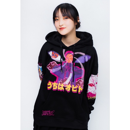 Áo hoodie Wrightz anime manga naruto uchiha obito saringan thời trang đường phố unisex