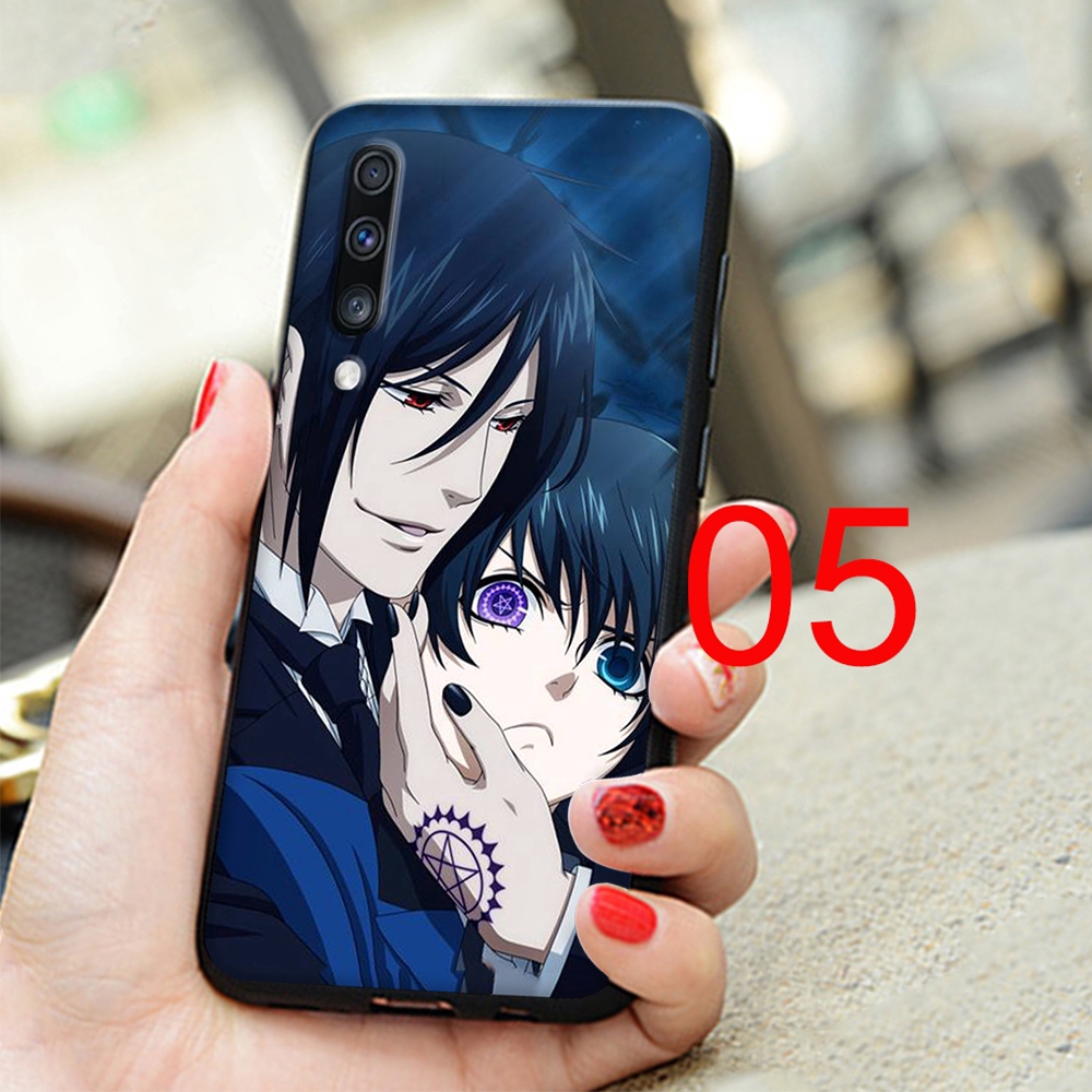 Ốp điện thoại silicone mềm in hình anime Hắc quản gia cho Iphone 11 Pro XS Max XR X 7 8 6 6S Plus