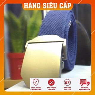Thăt lưng vải dù mặt trơn thời trang lính