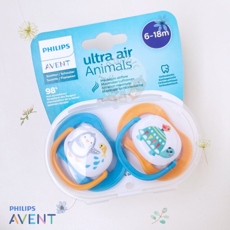 Ty giả chỉnh nha Avent Ultra Air cho bé cưng từ sơ sinh 0 -18 tháng