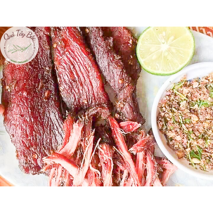 Thịt Lợn gác bếp Tây Bắc, Khô thịt Heo gác bếp thơm ngon chuẩn vị TẶNG CHẨM CHÉO