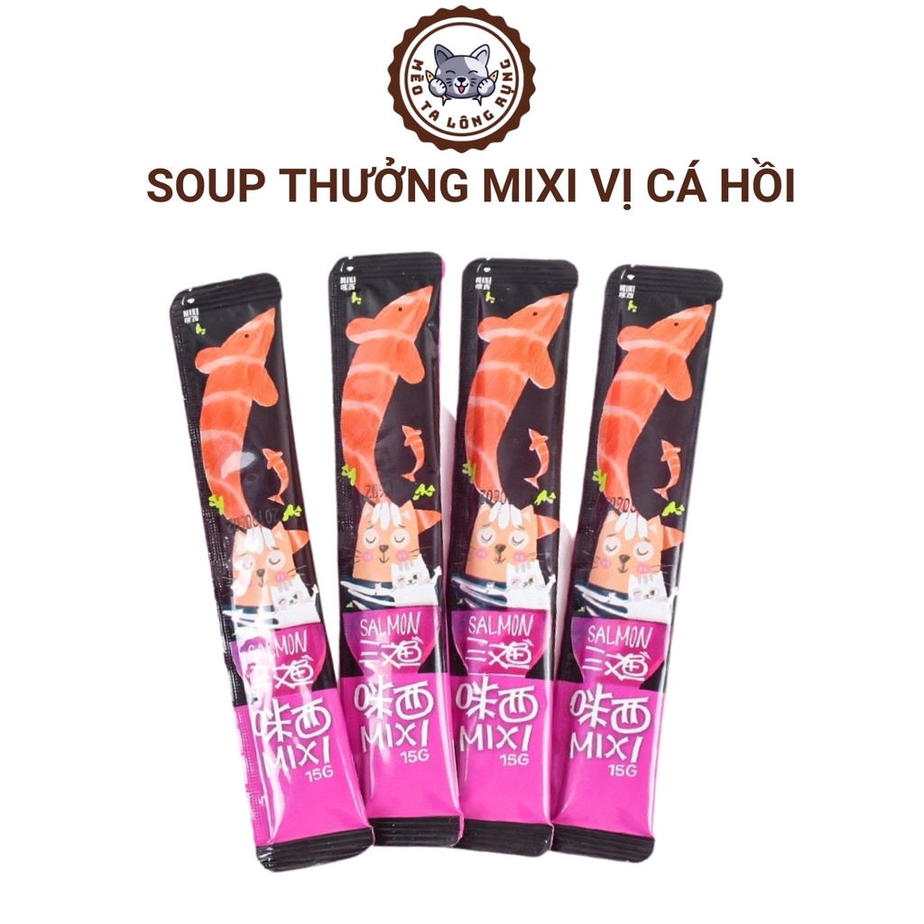 Súp thưởng cho mèo, thức ăn cho mèo thanh 15 gram nhiều vị khác nhau