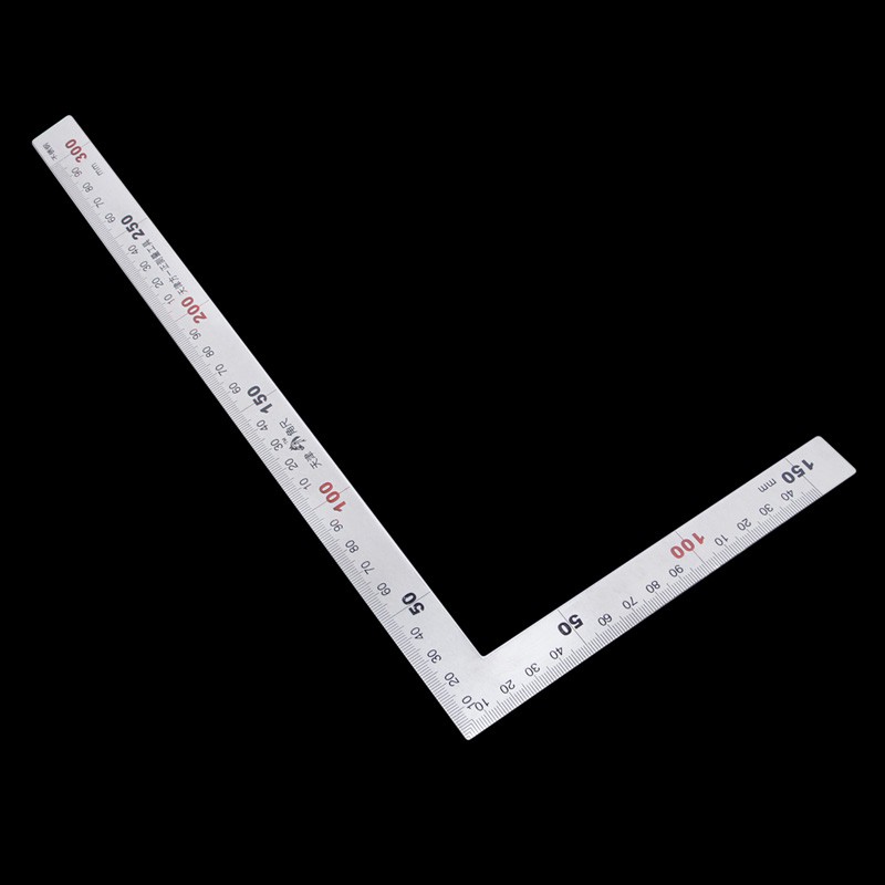 Thước đo góc vuông bằng thép không gỉ kích thước 15x30cm