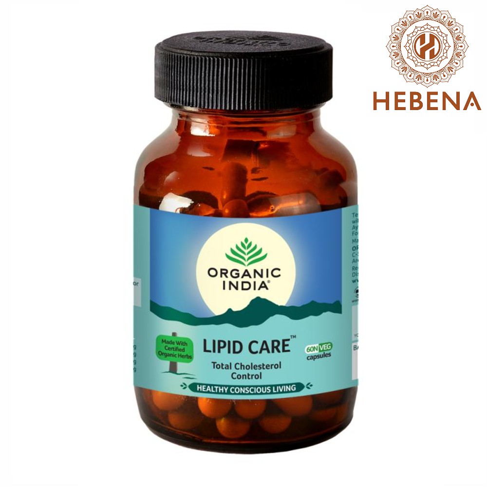 Viên uống hạ mỡ máu - Organic India Lipid Care - hebenastore