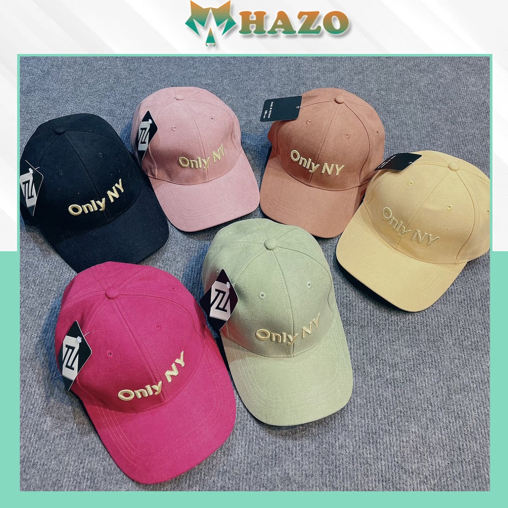 Mũ lưỡi trai Nón kết Nhung cao cấp thêu chữ OnlyNY 400 phong cách Ulzzang form unisex nam nữ