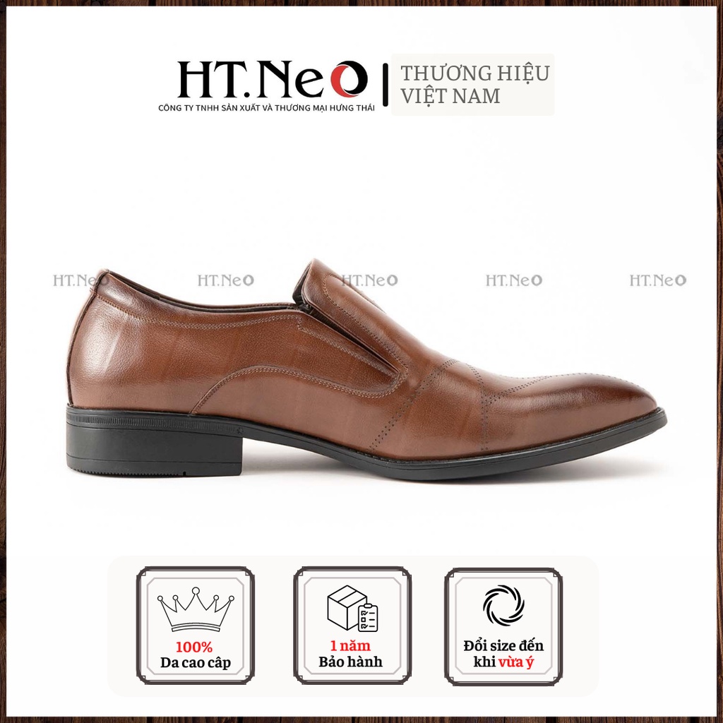 Giày tây nam da bò - Giày nam HT.NEO Da bò nguyên miếng Đế đúc cao su, THIẾT KẾ TRẺ TRUNG, SÀNH ĐIỆU SIÊU HOT 2022 GT151
