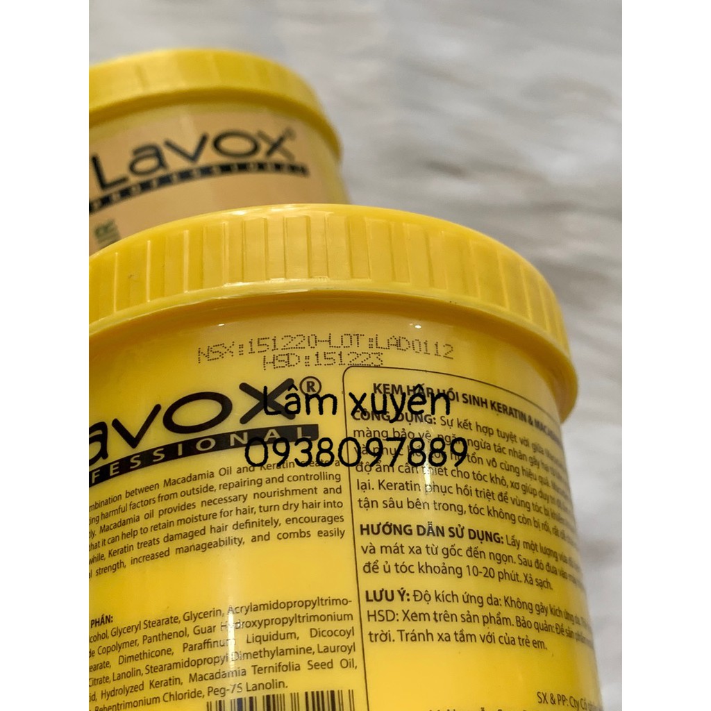 Dầu hấp tóc, ủ tócCHÍNH HÃNGDầu hấp lavox 1000ml phục hồi tóc, hỗ trợ giữ màu tóc nhuộm, nuôi dưỡng sợi tóc