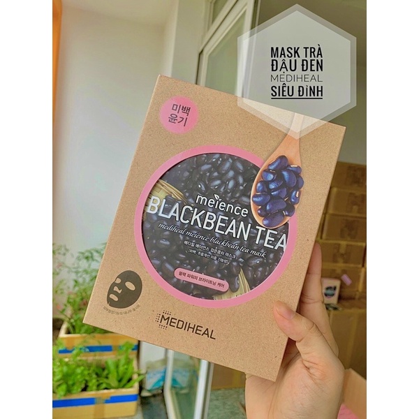 MẶT NẠ MEDIHEAL CHIẾT XUẤT TRÀ ĐẬU ĐEN MEIENCE BLACKBEAN TEA DƯỠNG SÁNG DA