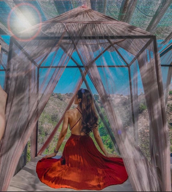 [HOT] ĐẦM MAXI ĐỎ XOÈ TÀ ĐAN DÂY LƯNG SẴN MÚT NGỰC-VÁY DỰ TIỆC BOHO STYLE THỔ CẨM | BigBuy360 - bigbuy360.vn