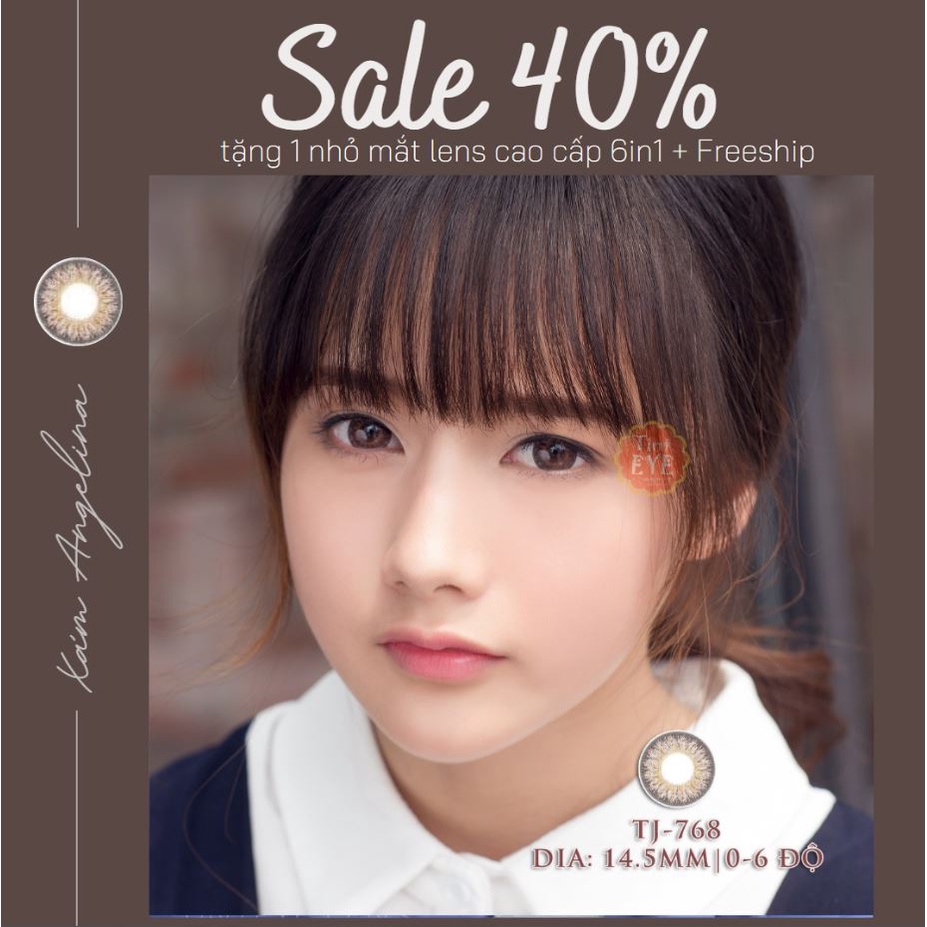 Tinteye sale 40% bộ 3 dòng lens giãn nhẹ Premium tặng 1 nhỏ mắt lens cao cấp 6 trong 1 và khay đựng