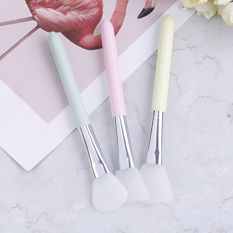 [Bảo Vệ tinh tế♥1 Cọ silicone Phẳng Quét Mặt Nạ Bùn Chăm Sóc Da