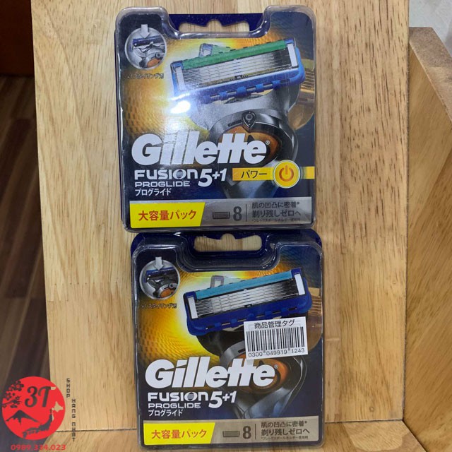 Bộ lưỡi dao cạo thay thế Gillette PROGLIDE POWER FUSION 5+1