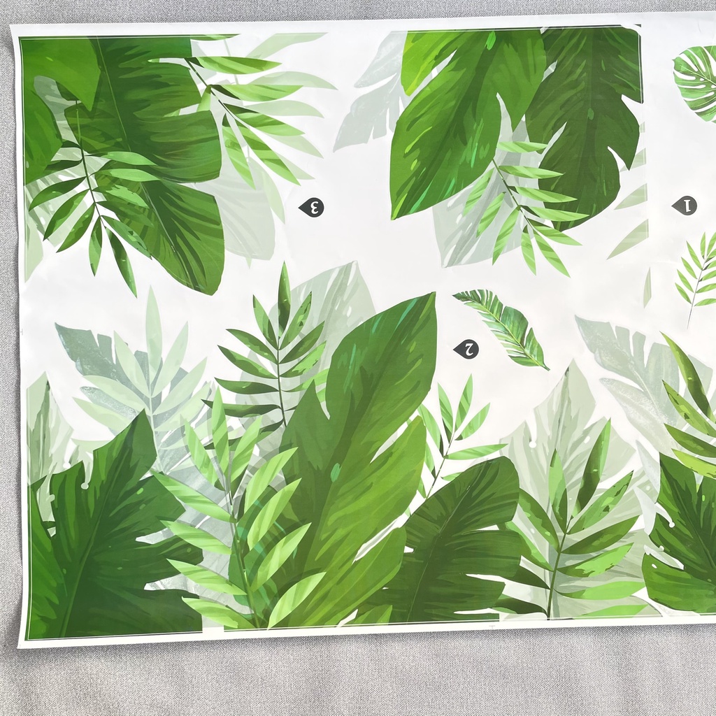 Decal dán tường hàn quốc trang trí phòng ngủ TUNG DECOR XL8361 Vườn Nhiệt Đới 1