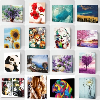 Tranh sơn dầu làm bằng canvas không có khung Dhw20