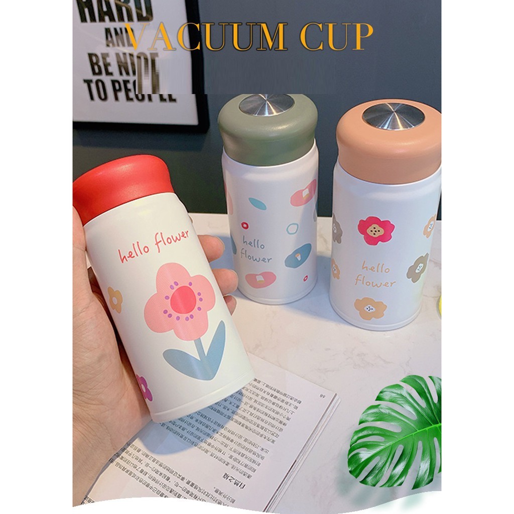 Bình giữ nhiệt có lọc trà Hello Flower 310ml cực dễ thương