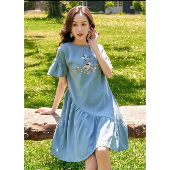Thanh lý đầm OLV Feminist - Nora Embro Dress