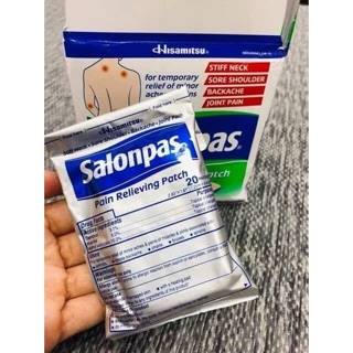 [Hàng Mỹ] Miếng dán giảm đau Salonpas 140 miếng