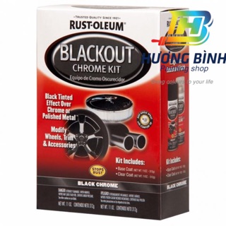 Sơn mạ chrome đen Blackout Chrome Kit (Bộ 2 chai x 312g)
