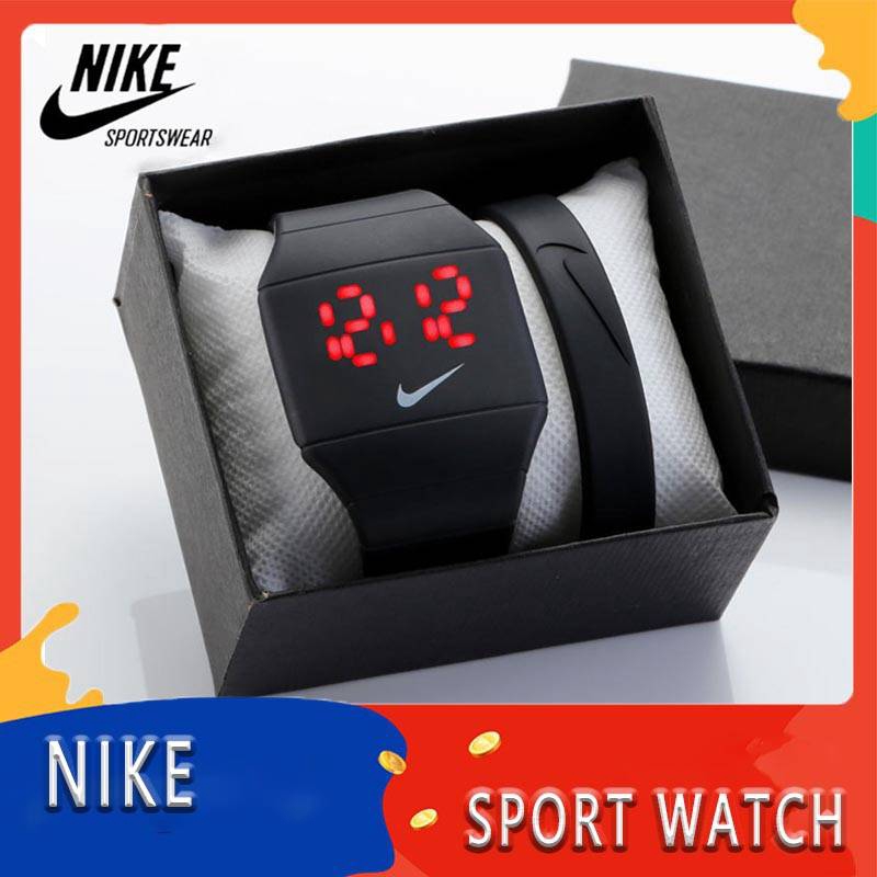 Đồng hồ điện tử NIKE LED phong cách thể thao đơn giản cho học sinh