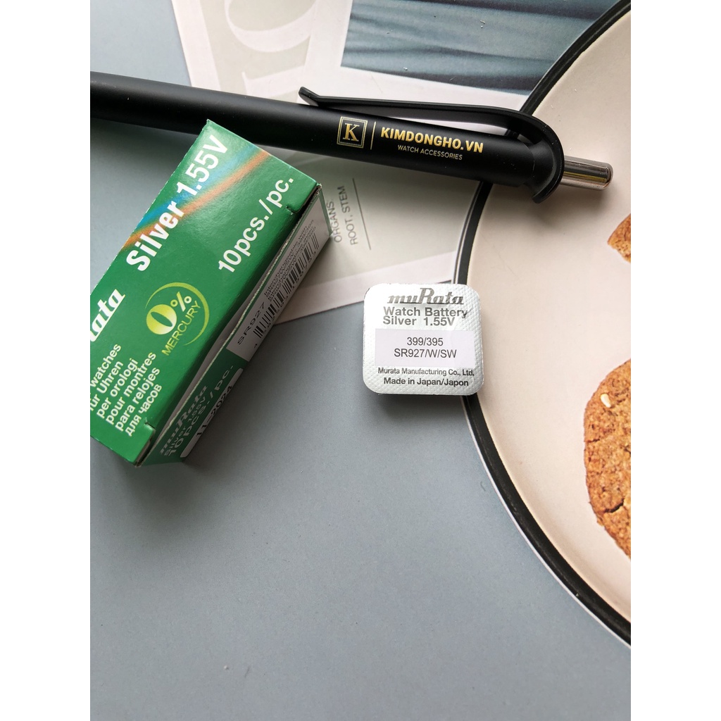 Hộp 1 Viên Pin đồng hồ Sony muRata 395 – SR927SW 1.55V SR927 927 Pin Đồng Hồ Đeo Tay
