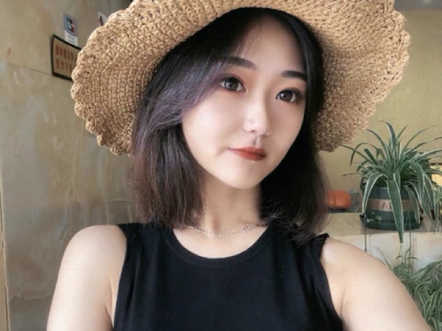 Nón cói mềm nơ đen siêu xinh