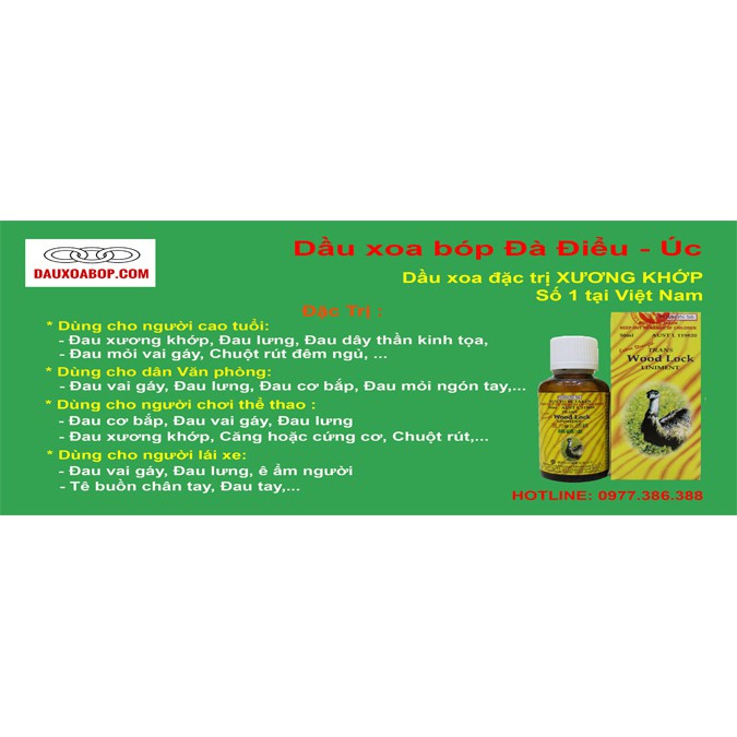 Dầu xoa bóp đà điểu Australia