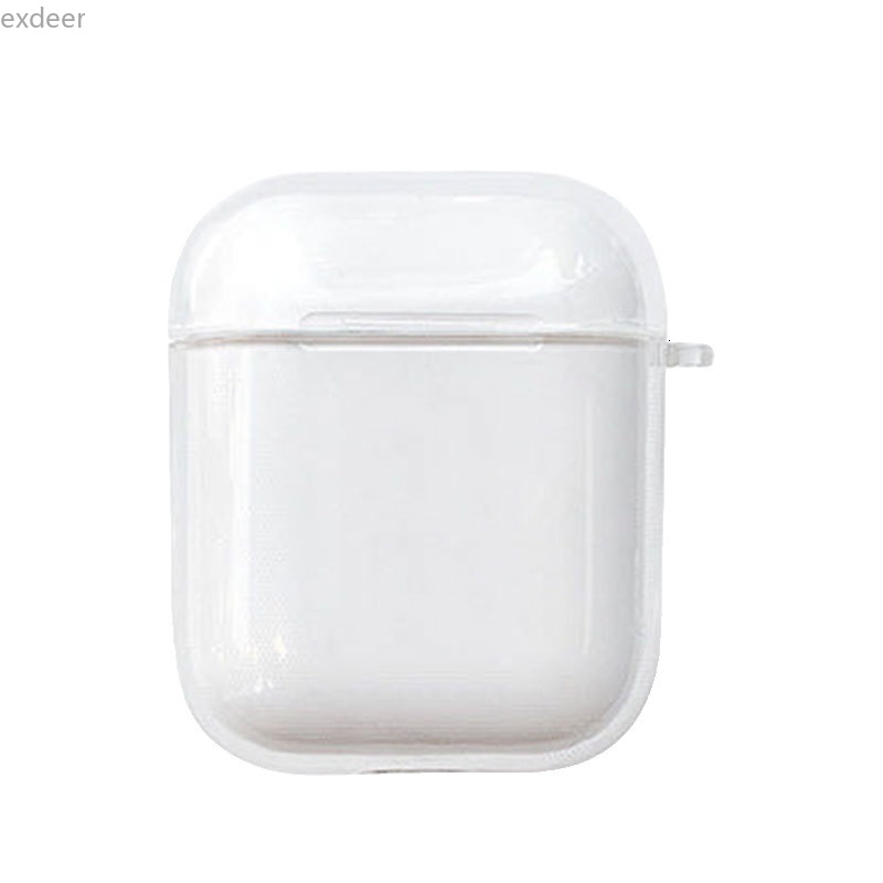 Vỏ Bảo Vệ Hộp Đựng Tai Nghe Airpods 2 Trong Suốt Bằng Silicon