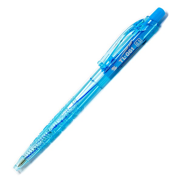 Bút bi Thiên Long TL-061 mực xanh đỏ đen ngòi 0.5mm thanh mảnh, êm trơn, phù hợp học sinh, sinh viên, văn phòng