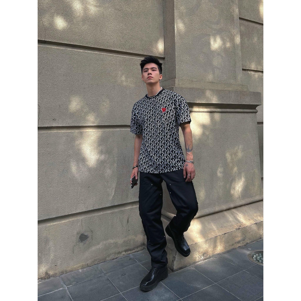 Áo phông Mikenco Monogram 2 tshirt, áo phông hè mikenco nam nữ co dãn 4 chiều