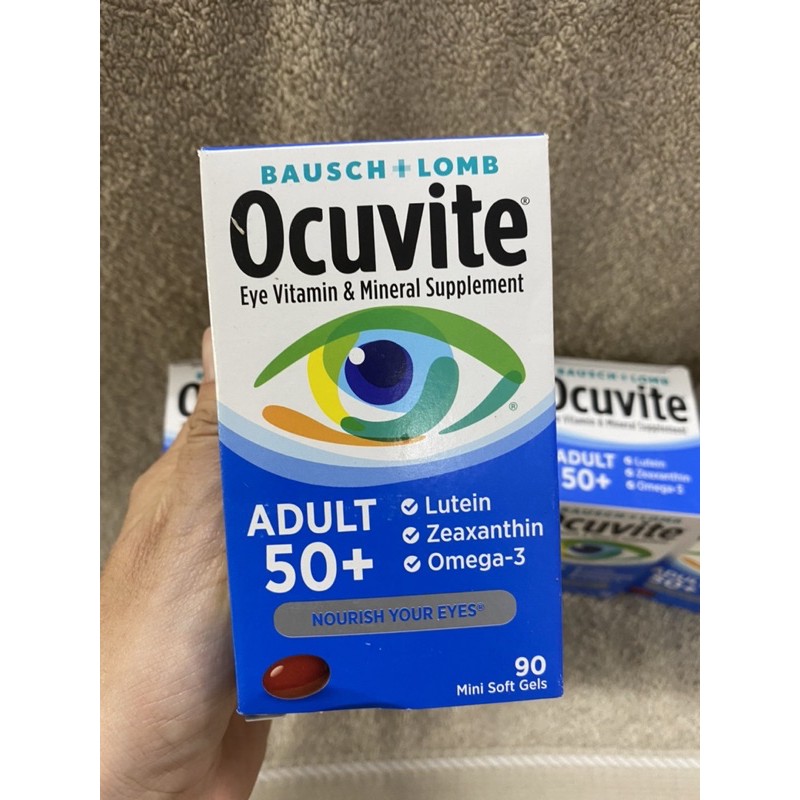 Viên uống Ocuvite Lutein 50+ hộp 90 viên.