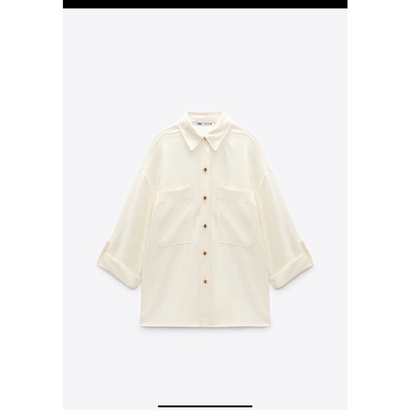 Áo sơmi ZR màu kem