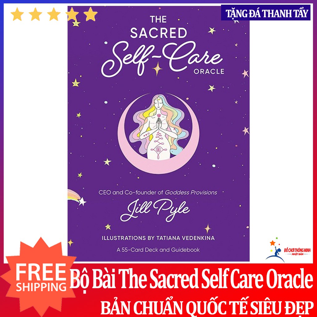 Bài tarot bộ bài oracle sacred self care oracle tặng đá thanh tẩy