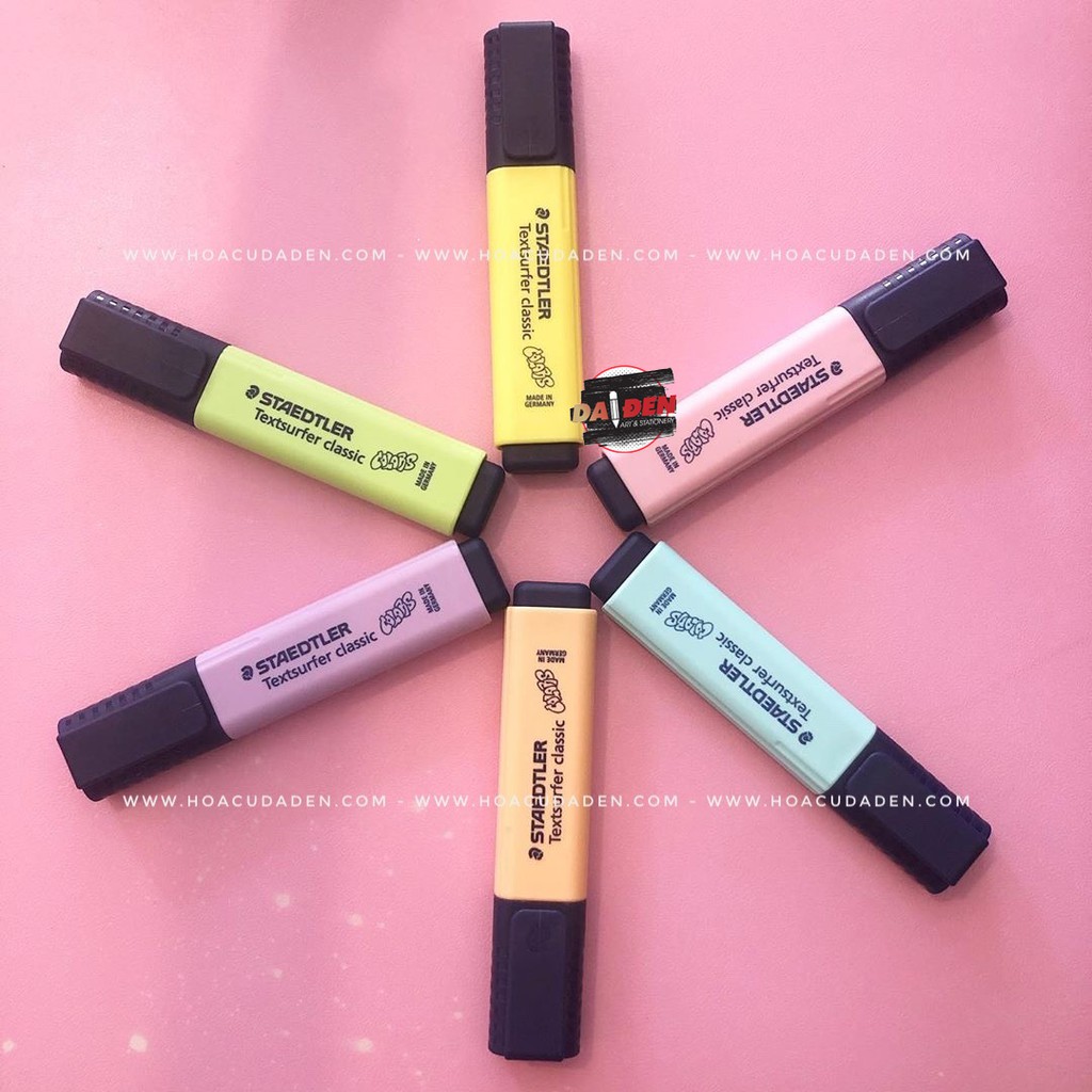 [DA ĐEN] Bút Highlight Staedtler Nhiều Mã Màu Pastel Cực Xinh