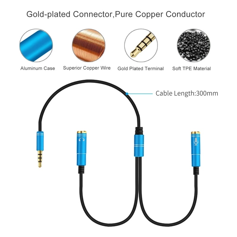 Dây Cáp Nối Dài Tai Nghe 3.5mm Cho Laptop Aux