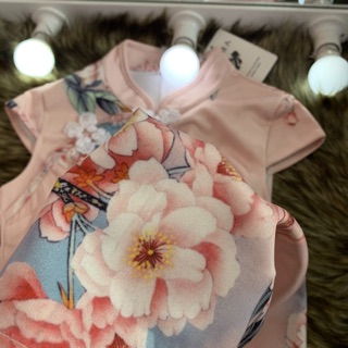 [Să~n] Ảnh thật - Sườn xám hoa tay con basic size SML.