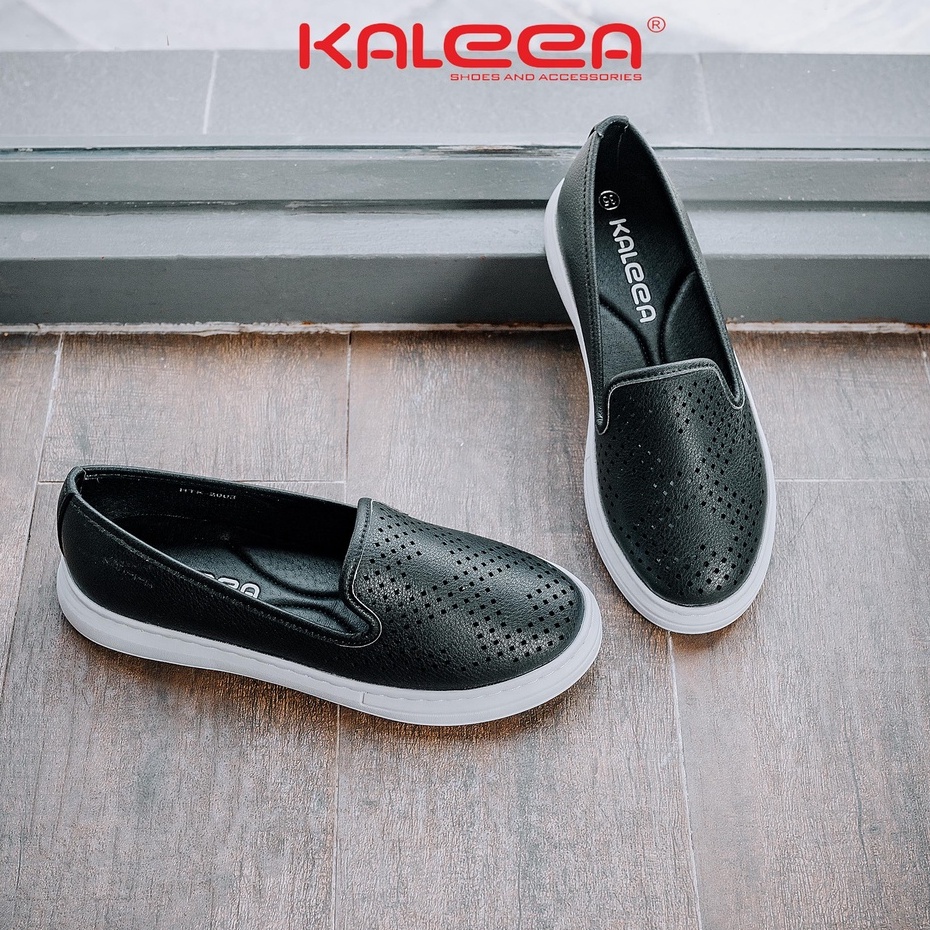 Giày Lười Slip On Nữ Thoáng Khí KALEEA HTK2003 Đế Cao 3p