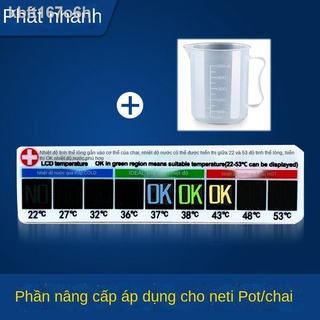 [Ảnh thật/Sẵn]◑Miếng dán nhiệt độ chuyên dụng để đo Bình rửa mũi bằng tay, cụ điện, màn hình LCD, nhận biết nước