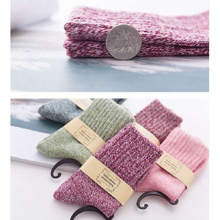 Vớ cotton giữ ấm cổ cao với nhiều màu sắc khác nhau đầy cá tính