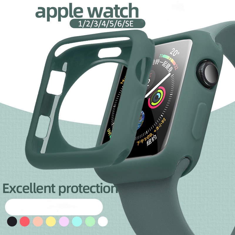 Protective Silicone Frame 38mm 40mm 42mm 44mm For Iwatch Series