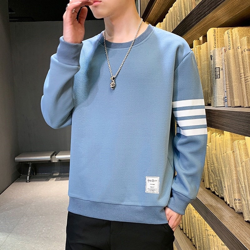 Áo Sweater nam nữ-Áo Fom rộng dáng Unisex chất liệu nỉ bông tay áo 4 sọc cao cấp