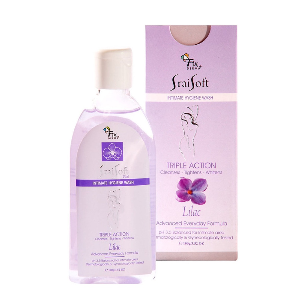 Gel Vệ Sinh Hương Hoa Tử Đinh Hương Fixderma Srai Soft Gel – Lilac (100g)