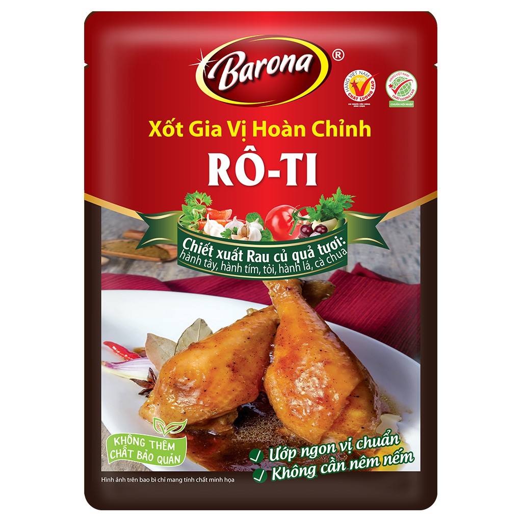 Xốt Gia Vị Hoàn Chỉnh Barona - Rô-Ti 80g | BigBuy360 - bigbuy360.vn