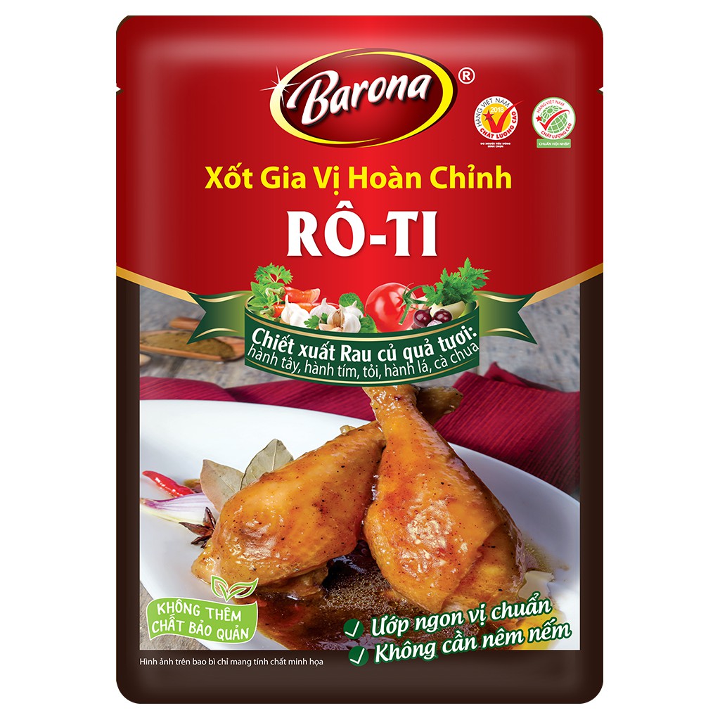 Xốt Gia Vị Hoàn Chỉnh Barona - Rô-Ti 80g