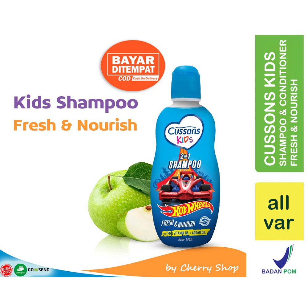 HOT WHEELS (100Ml) (BPOM) Dầu Gội Đầu Trẻ Em Caussons Làm Mới Và Nuôi Dưỡng Tóc Trẻ Em 100ml