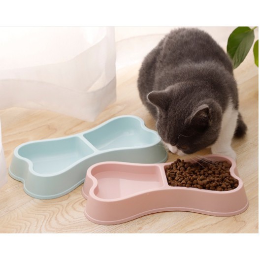 BÁT ĂN ĐÔI HÌNH KHÚC XƯƠNG Chất liệu nhựa - Pet shop Uytinpro