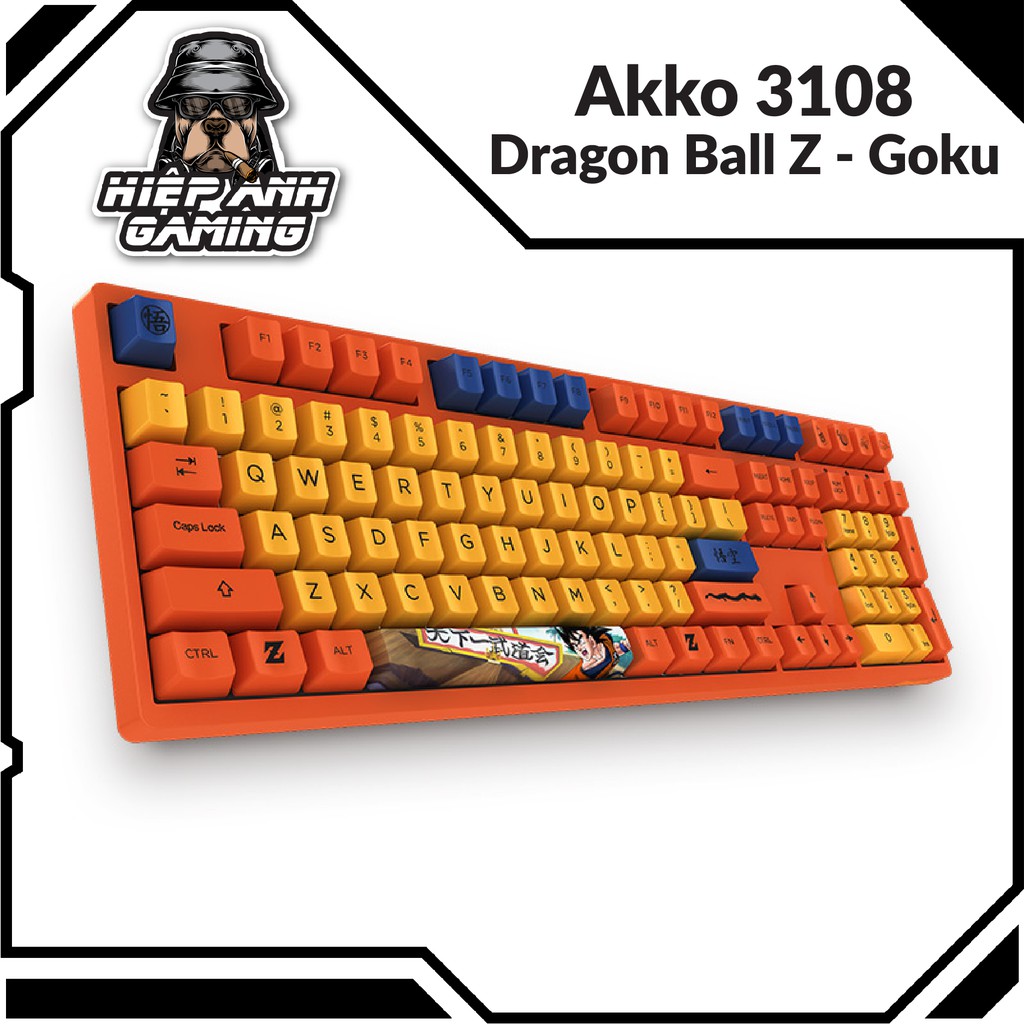 Bàn phím cơ Akko 3108 Dragon Ball Z - Goku | Hàng chính hãng bảo hành 12 tháng